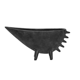 Centro de Mesa Canoa Preto 27x13cm