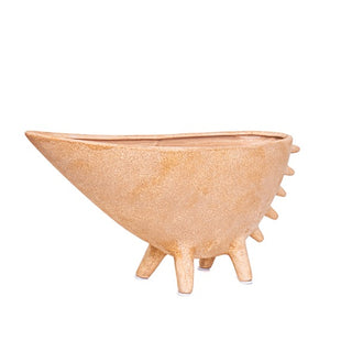Centro de Mesa Canoa Bege 27x13cm
