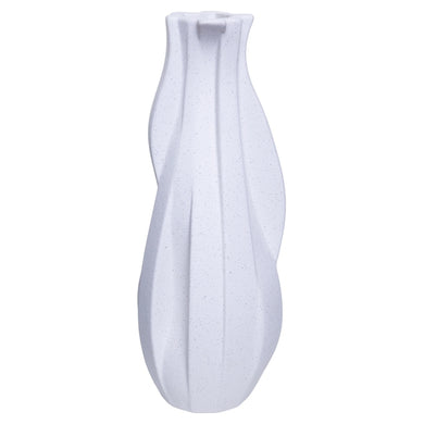 Vaso Sinuoso Branco Areia 41cm