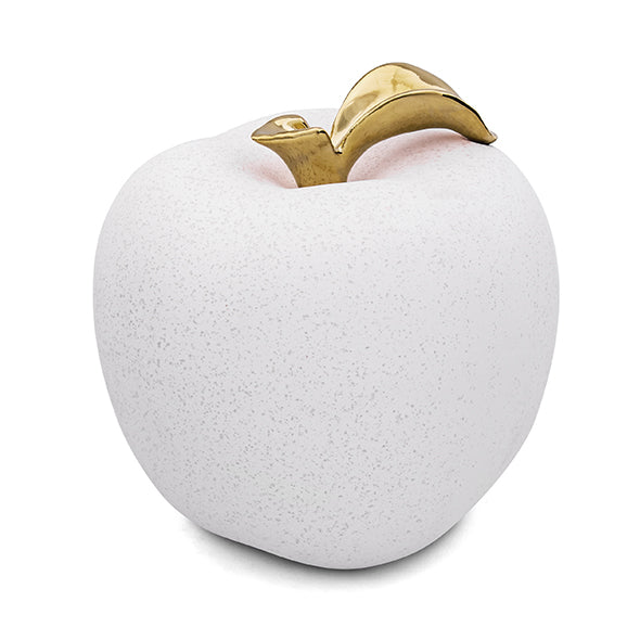 Escultura Maca Branca Areia 15cm