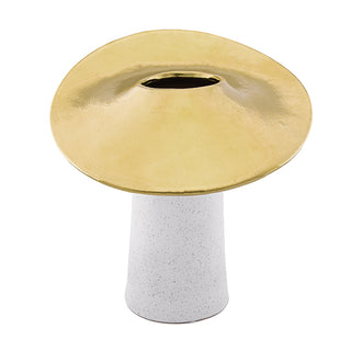 Vaso Chapeu Dourado 29cm