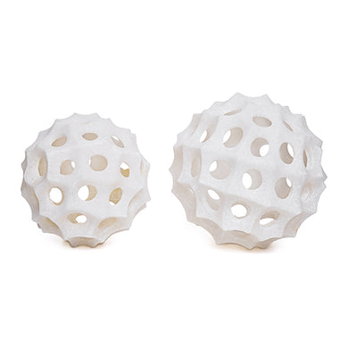 Jg. Esculturas Bolas Em Pedra 11/13cm