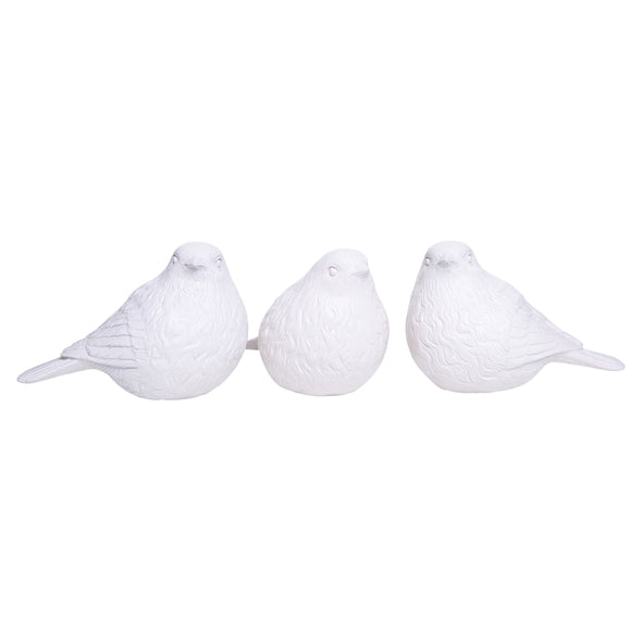 Escultura Passarinho Creme Ass3