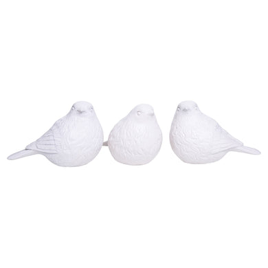 Escultura Passarinho Creme Ass3