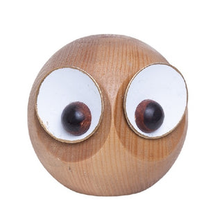 Escultura Coruja de Madeira 10cm