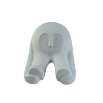 Escultura Max Alongando Branco 23cm