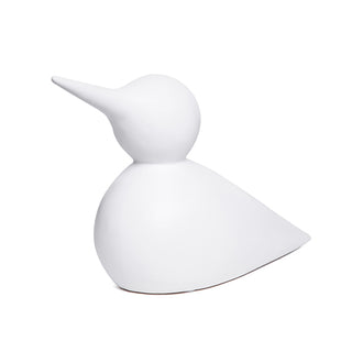 Escultura Passaro Branco 21x13cm