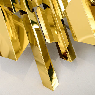 Escultura de Parede Tubos 3d Inox 150x7x74cm