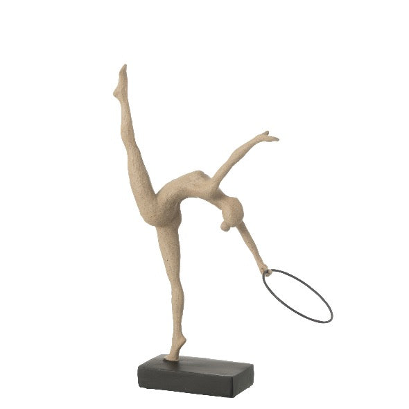 Escultura Ginasta C/ Argola 36cm