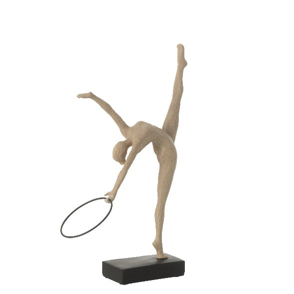 Escultura Ginasta C/ Argola 36cm