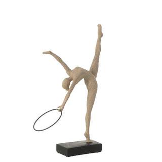 Escultura Ginasta C/ Argola 36cm