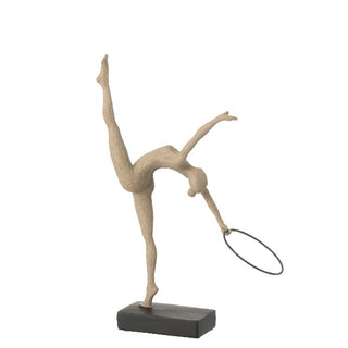 Escultura Ginasta C/ Argola 36cm