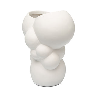 Vaso Organico Branco 18cm