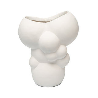 Vaso Organico Branco 18cm