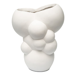 Vaso Organico Branco 24cm