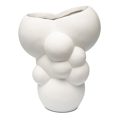 Vaso Organico Branco 24cm