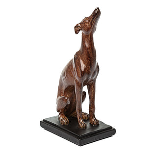 Escultura Galgo Sentado 20cm