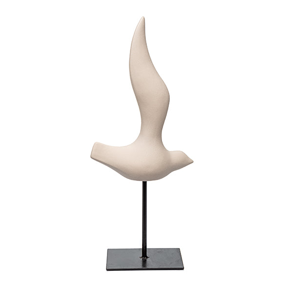 Escultura Passaro Na Base 37cm