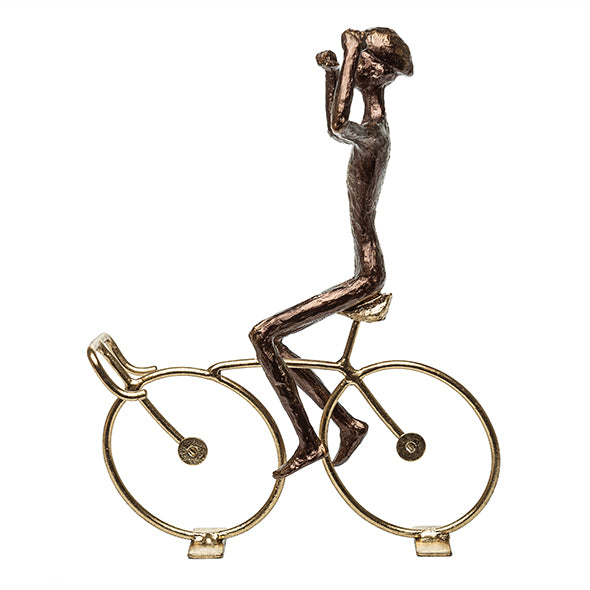 Escultura Ciclista Vitorioso 20cm