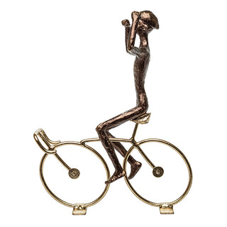 Escultura Ciclista Vitorioso 20cm
