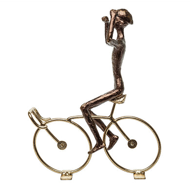 Escultura Ciclista Vitorioso 20cm