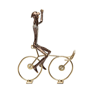 Escultura Ciclista Vitorioso 29cm