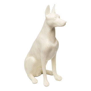 Escultura Doberman Em Quartzo 37cm