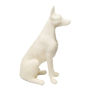 Escultura Doberman Em Quartzo 37cm