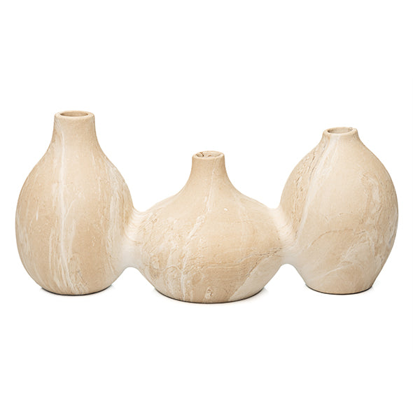 Jg. 3 Vasos Marmorizados 12cm