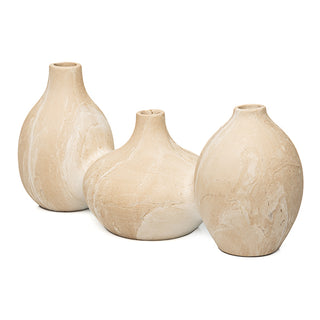 Jg. 3 Vasos Marmorizados 12cm