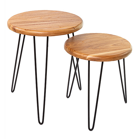 Mesa Lateral Madeira/metal 35x40cm