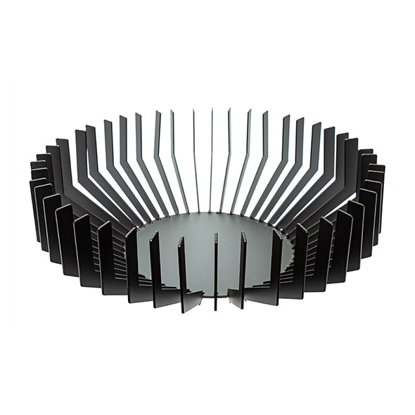 Centro de Mesa Fenda Em Metal Preto 33cm