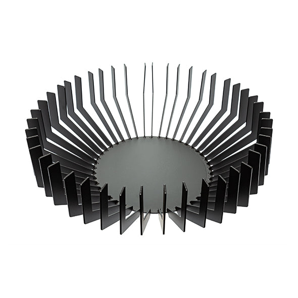 Centro de Mesa Fenda Em Metal Preto 33cm