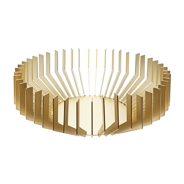 Centro de Mesa Fenda Em Metal Dourado 33cm