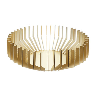 Centro de Mesa Fenda Em Metal Dourado 33cm