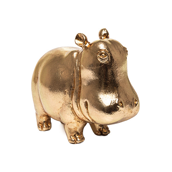Escultura Hipo Dourado 12cm