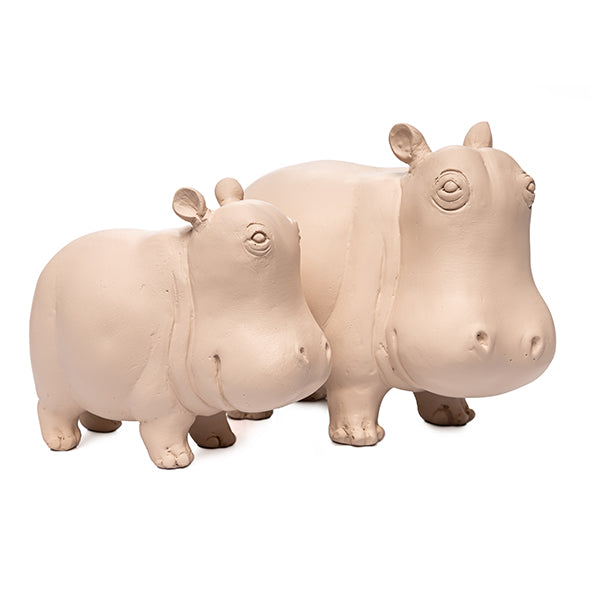 Escultura Hipo Creme 16cm