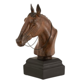 Escultura Cabeca de Cavalo 29cm