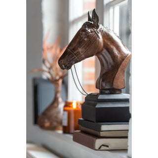 Escultura Cabeca de Cavalo 29cm