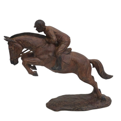 Escultura Homem No Cavalo 44x35cm