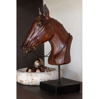 Escultura Cabeca de Cavalo 36cm