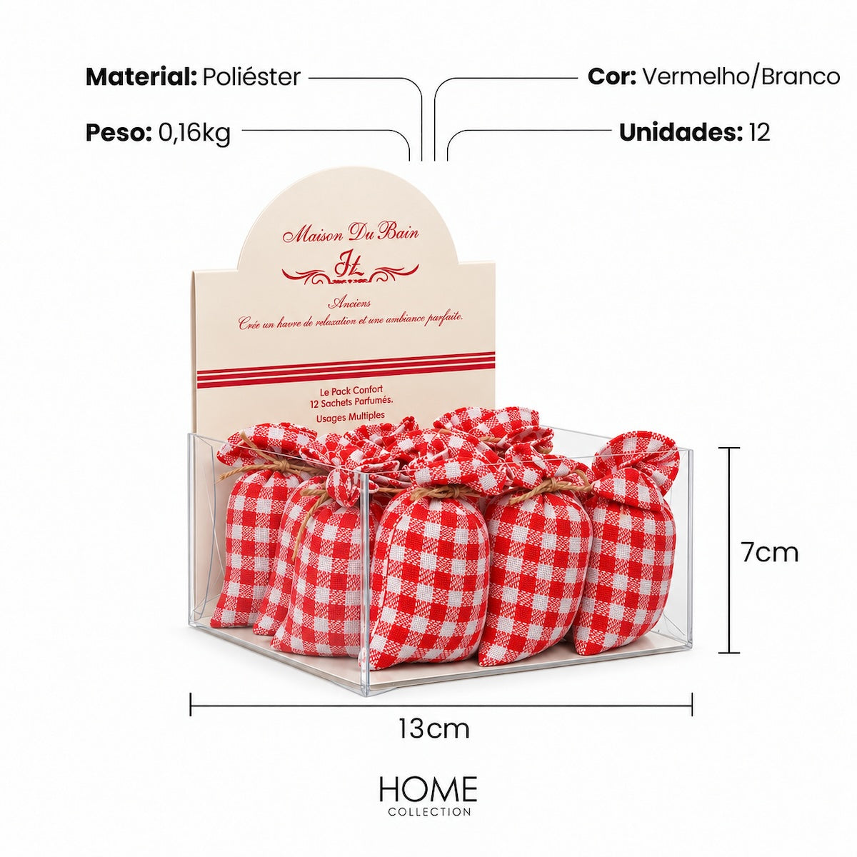 Caixa 12 Saches Perfumados