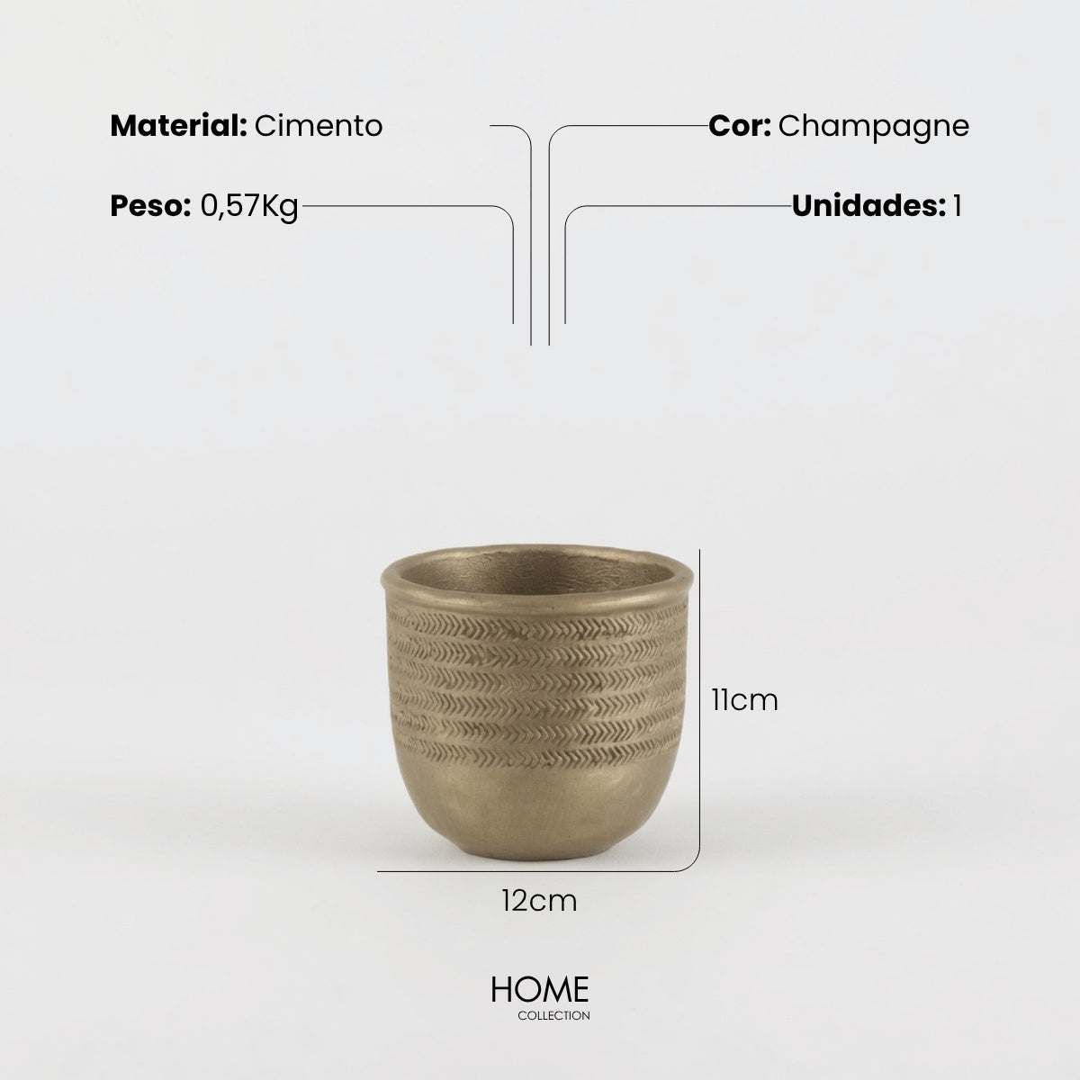 Cachepot Chalet 12cm