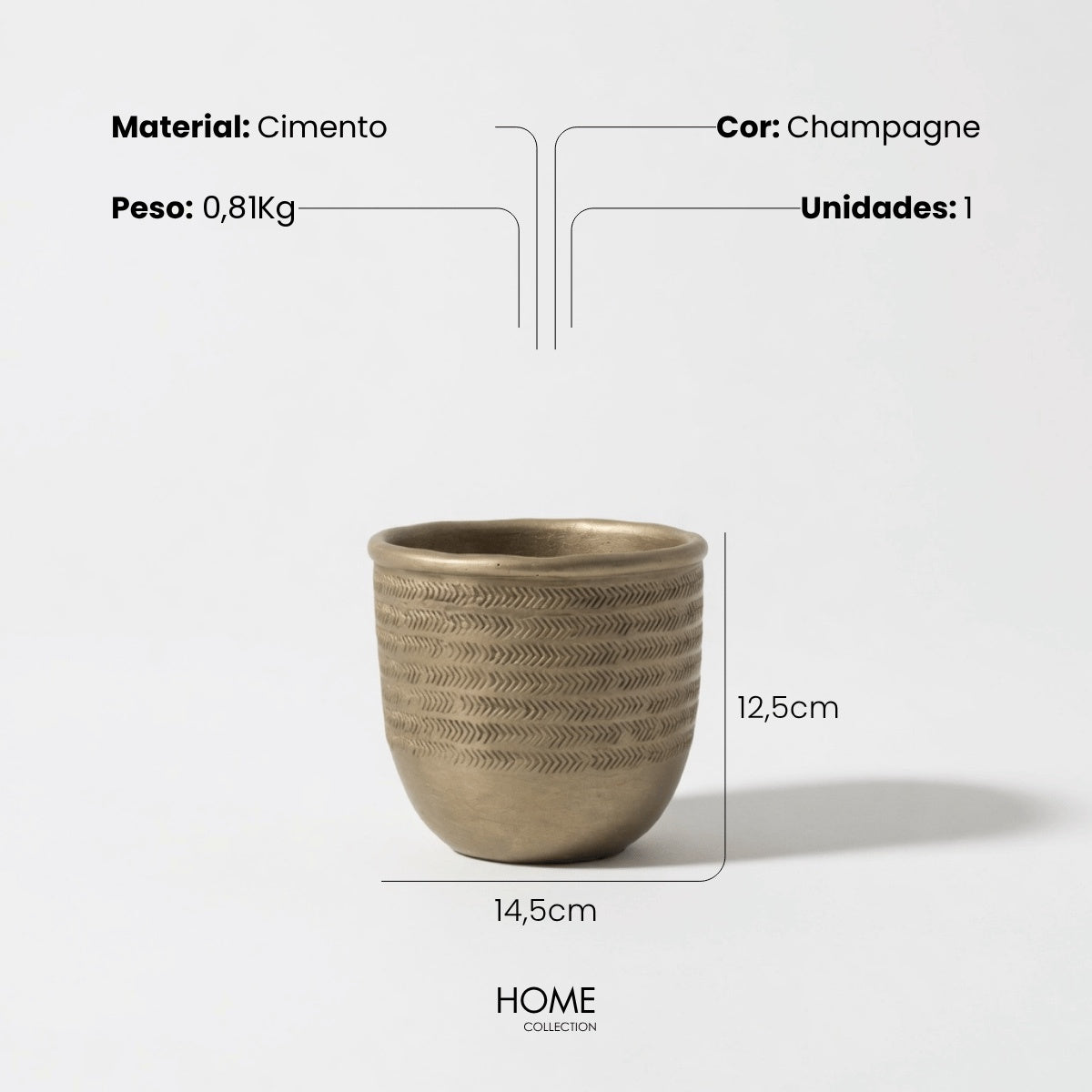 Cachepot Chalet 15cm