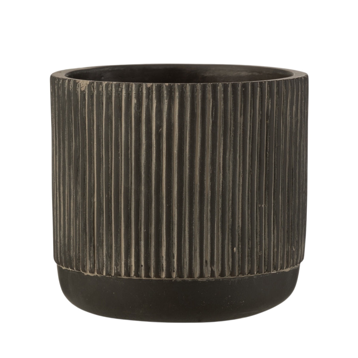 Cachepot Line Preto 14cm