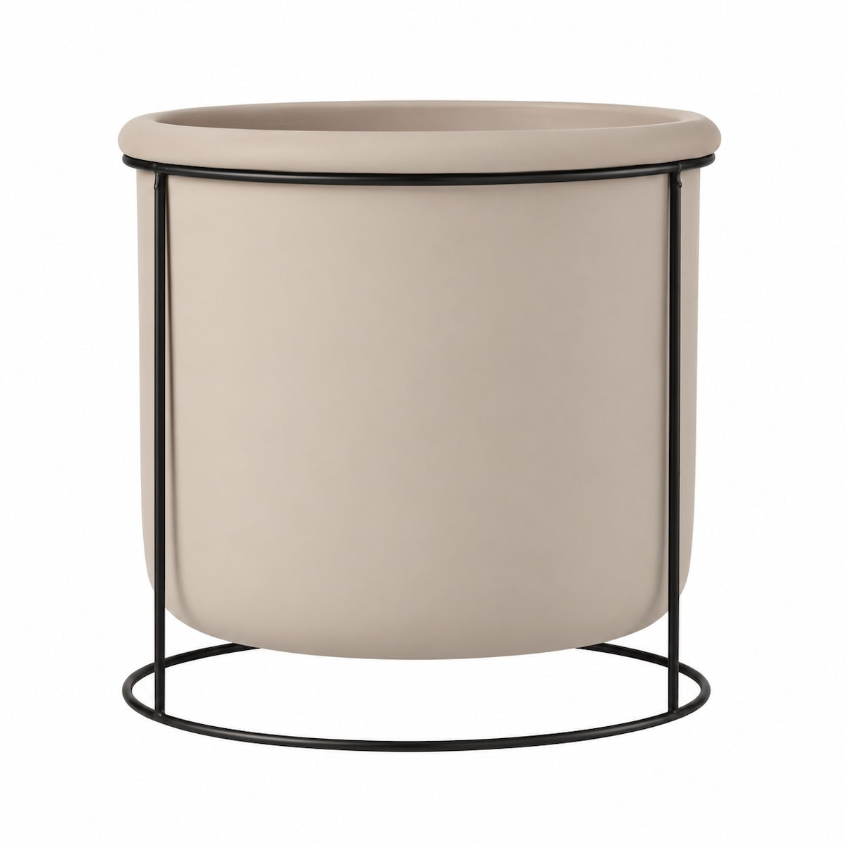 Cachepot Taupe Suspenso C/ Suporte 20cm