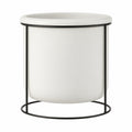 Cachepot Branco Suspenso C/ Suporte 17cm