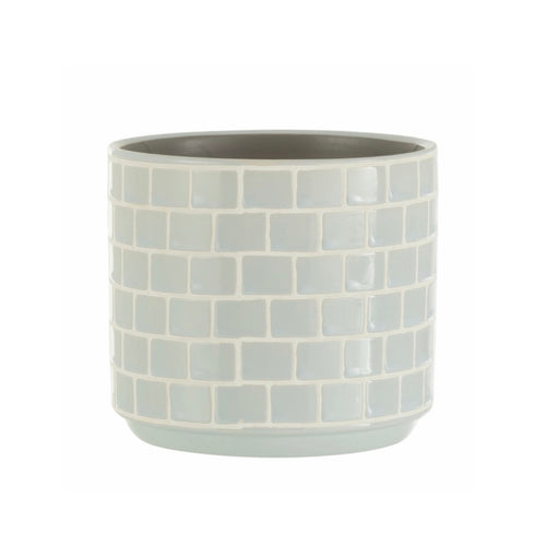 Cachepot Azulejo Azul 14cm