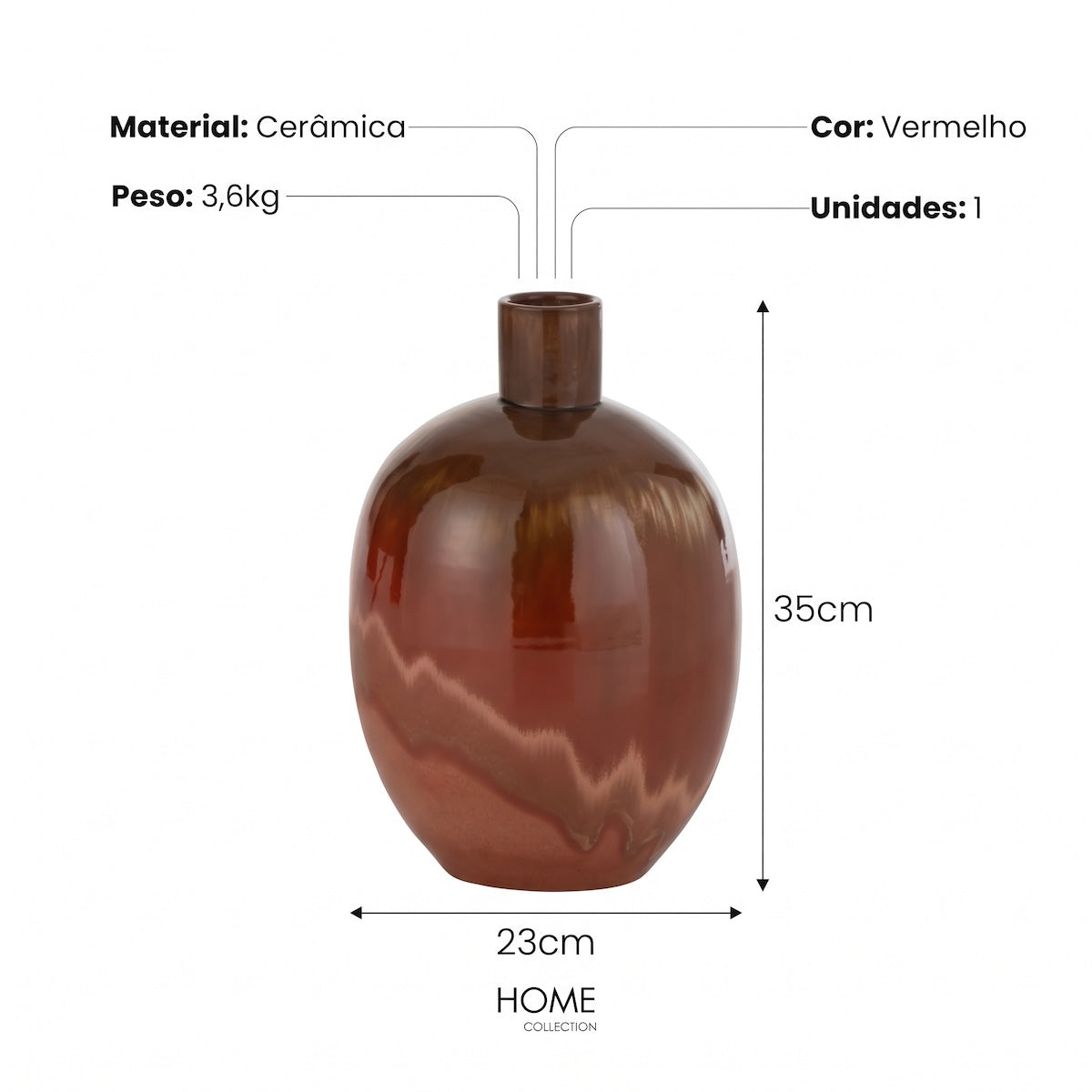 Vaso Aline 35cm