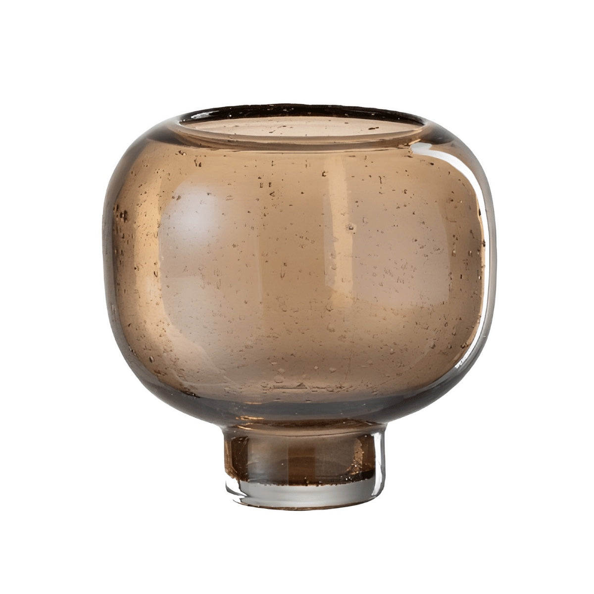 Vaso de Vidro Ambar 16cm